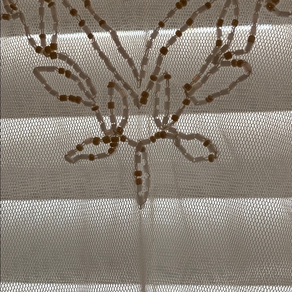 Ivory Sheer Bohemian Style Blouse - Picture 3 of 6